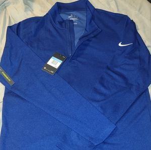 Nike Dri-FIT Victory Navy/White 1/2-Zip Golf Top Size M BV0398-492